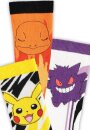 Pokémon Socken 3er-Pack Pikachu, Charmander,...