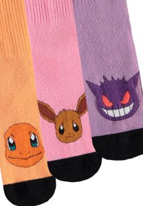 Pokemon Socken 3er-Pack Heads Colormix 35-38