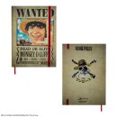 One Piece Notizbuch Wanted Posters