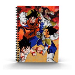 Dragon Ball Notizbuch mit 3D-Effekt Goku vs Vegeta