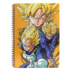 Dragon Ball Notizbuch mit 3D-Effekt Saiyans