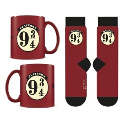 Harry Potter Set Tasse und Socken 9 3/4