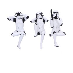 Stormtrooper Figuren Three Wise Sitting Stormtroopers 11 cm