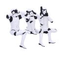 Stormtrooper Figuren Three Wise Sitting Stormtroopers 11 cm