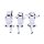 Stormtrooper Figuren Three Wise Sitting Stormtroopers 11 cm