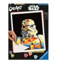 Star Wars CreArt Malen nach Zahlen Malset Stormtrooper 24...