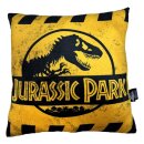 Jurassic Park Kissen Caution Logo 45 cm