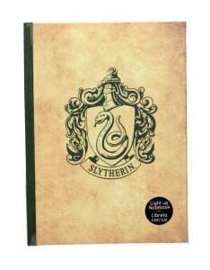 Harry Potter Notizbuch mit Leuchtfunktion Slytherin