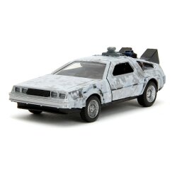 Zurück in die Zukunft Hollywood Rides Diecast Modell 1/32 DeLorean Time Machine Frost