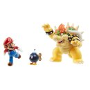 World of Nintendo Actionfiguren 3er-Pack Mario vs. Bowser...