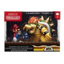 World of Nintendo Actionfiguren 3er-Pack Mario vs. Bowser Lava Battle 6-15 cm