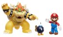 World of Nintendo Actionfiguren 3er-Pack Mario vs. Bowser Lava Battle