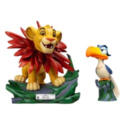 Disney Master Craft Statuen 2er-Pack Der König der Löwen Little Simba & Zazu 31 cm