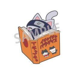 Naruto Mega Cat Project Nyaruto! Metall Ansteck-Buttons Kakashi Hatake 5 cm Umkarton (48)