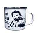 Bud Spencer Emaille Tasse Pferd Faust