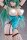 Original Character PVC Statue 1/4 Green Twin Tail Bunny-chan Fishnet Tights Ver. 43 cm