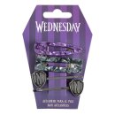 Wednesday Haarschmuck 4er-Pack Pruple & Black