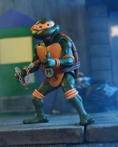 Teenage Mutant Ninja Turtles (Cartoon) Actionfigur Ultimate Michelangelo VHS 18 cm