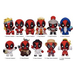 Marvel 3D PVC-Taschenanhänger Deadpool Series 6 Display (24)