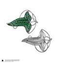 Herr der Herr der Ringe Christbaumschmuck mit Brosche Lorien Leaf