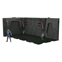 Star Wars: The Mandalorian Vintage Collection Moff Gideons Imperial Light Cruiser Hallway mit Mandalorian Privateer Actionfigur 10 cm