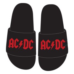 AC/DC Hausschuhe Logo  Größe L