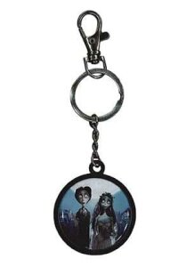 Corpse Bride Metall-Schlüsselanhänger Couple & Logo 7 cm