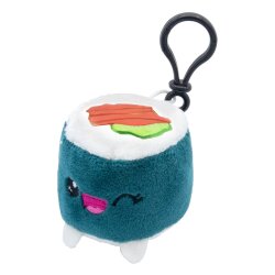 Plushi Plüschfigur mit Schlüsselanhänger Maki Sushi mit Lachs 7 cm