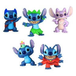 Lilo & Stitch Minifiguren 5er-Pack Stitch Collectible Figure Set 7 cm