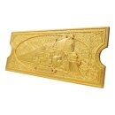 Der Polarexpress Replik Train Ticket 24k Gold Plated...