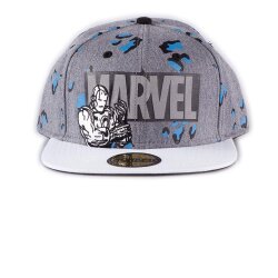 Marvel Snapback Cap Logo Retro Classic AOP