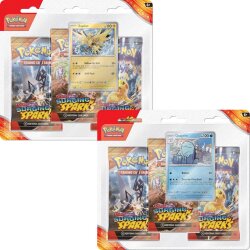 Pokémon TCG Scarlet & Violet 08 Blister Booster Surging Sparks 3er-Pack *Englische Version* Set (2)