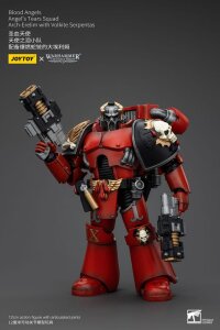 Warhammer The Horus Heresy Actionfigur 1/18 Blood Angels Angels Tears Squad Arch-Erelim with Volkite Serpentas 12 cm