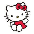 Sanrio Dekokissen Hello Kitty Red Dress 36 cm