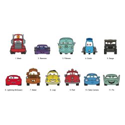 Cars 3D PVC-Taschenanhänger Series 1 Display (24)