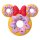 Minnie Mouse PVC-Taschenanhänger Donut