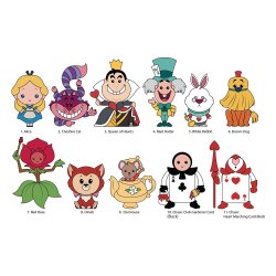 Alice In Wonderland 3D PVC-Taschenanhänger Series 2 Display (24)