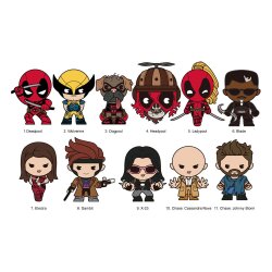 Marvel 3D PVC-Taschenanhänger Deadpool Series 1 Display (24)