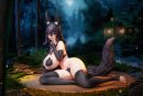 Original Character PVC Statue 1/5 Little Red Riding Hood And The Wolf Girl Wolf Girl 21 cm