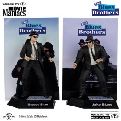 The Blues Brothers Movie Maniacs Actionfiguren 2er-Pack Jake & Elwood Blues (Gold Label) 15 cm - Stark beschädigte Verpackung