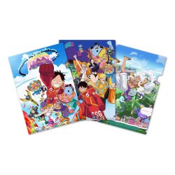 One Piece Klarsichthüllen 3er-Set Egghead Saga