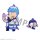 Gintama x Okawabukubu Rubber Mascot Buddycolle Gummi-Anhänger Gintama Oshanti 7 cm Sortiment (8)