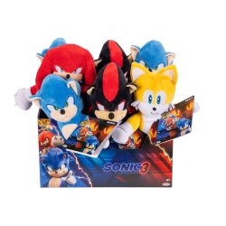 Sonic - The Hedgehog Movie 3 Plüschfiguren Wave 1 23 cm Sortiment (8)