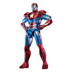 Marvel Comic Diecast Masterpiece Actionfigur 1/6 Iron Patriot Hot Toys Exclusive 32 cm