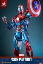 Marvel Comic Diecast Masterpiece Actionfigur 1/6 Iron Patriot Hot Toys Exclusive 32 cm