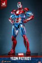 Marvel Comic Diecast Masterpiece Actionfigur 1/6 Iron Patriot Hot Toys Exclusive 32 cm