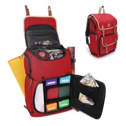 Enhance TCG Series Trading Card Backpack Designer Edition Red Full-size