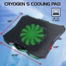 Enhance LED Laptop Kühler Green