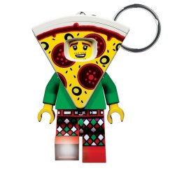 LEGO Schlüsselanhänger mit Leuchtfunktion Pizza 8 cm