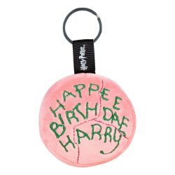 Harry Potter Plüsch-Schlüsselanhänger mit Metallring Happee Birthdae Harry Cake 10 cm